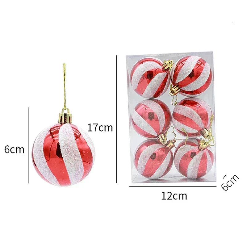 Burswirl - Elegant Snowflake Christmas Ornaments Set of 6