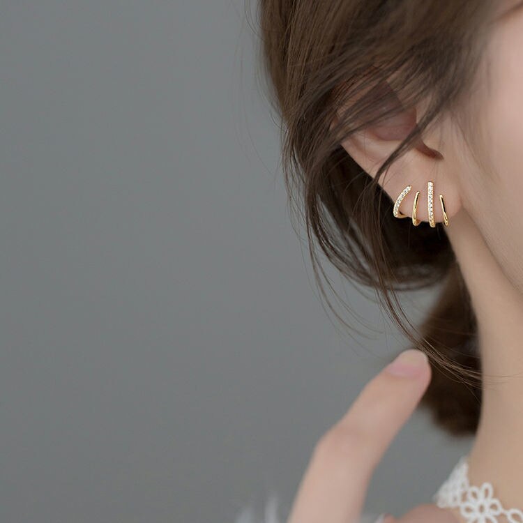 Versatile Claw Earrings Set - 4 Styles in 1
