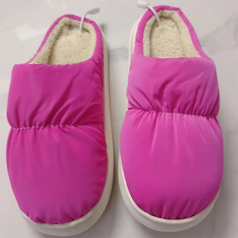 CloudCuddle Heated Plush Slippers - Winter Comfort