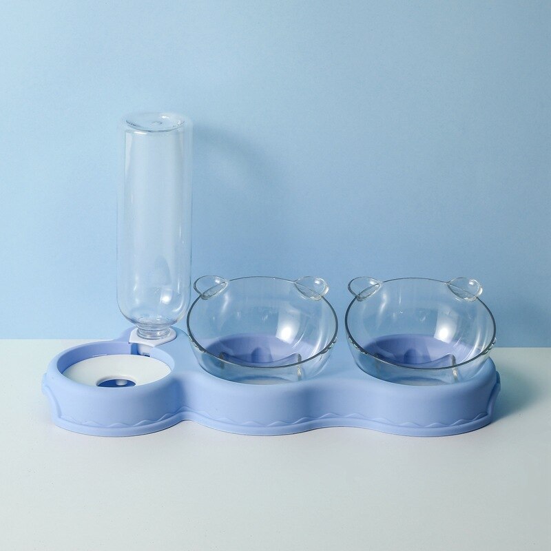 KarlFeast - 3-in-1 Pet Feeding Bowl with Water