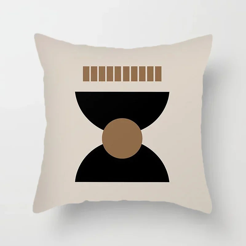 Aurum Cushion Cover - Black & White Abstract