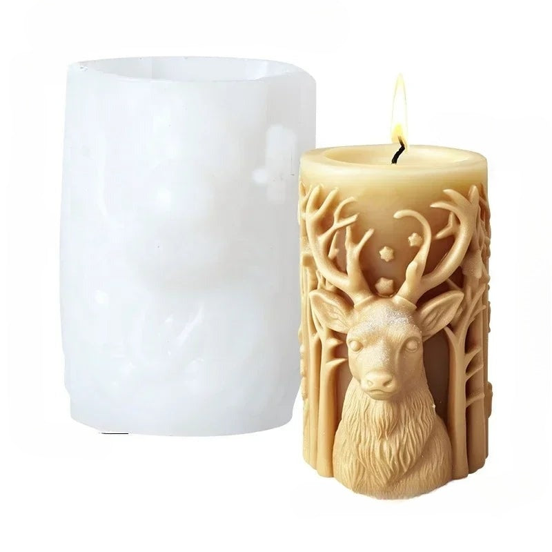 3D Candle Mold - Festive Silicone Candle Mould Set