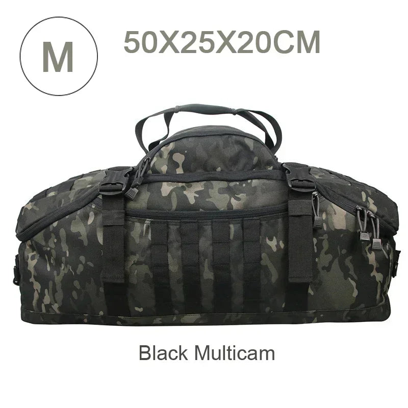 TrailTrek - Tactical Travel Backpack and Duffel Bag