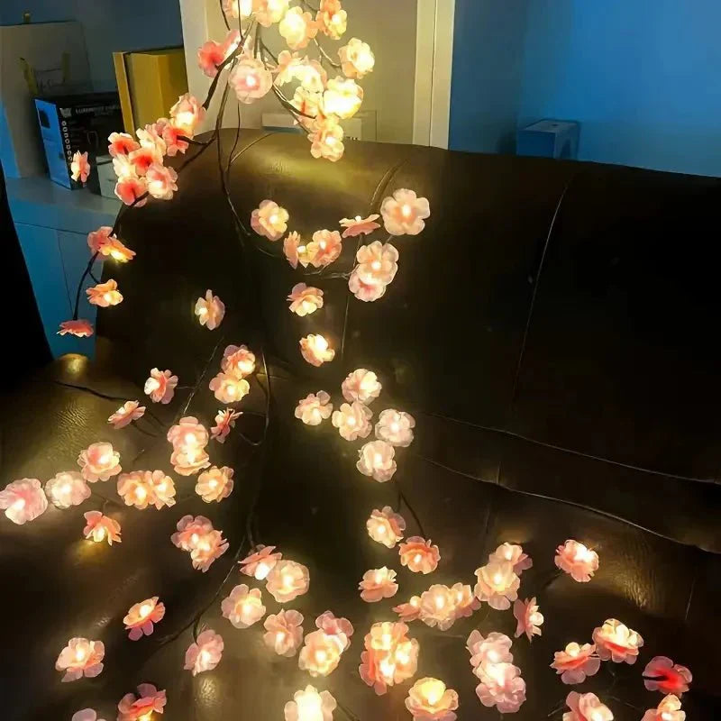 PetalGlow - Sakura LED Fairy Light Garland