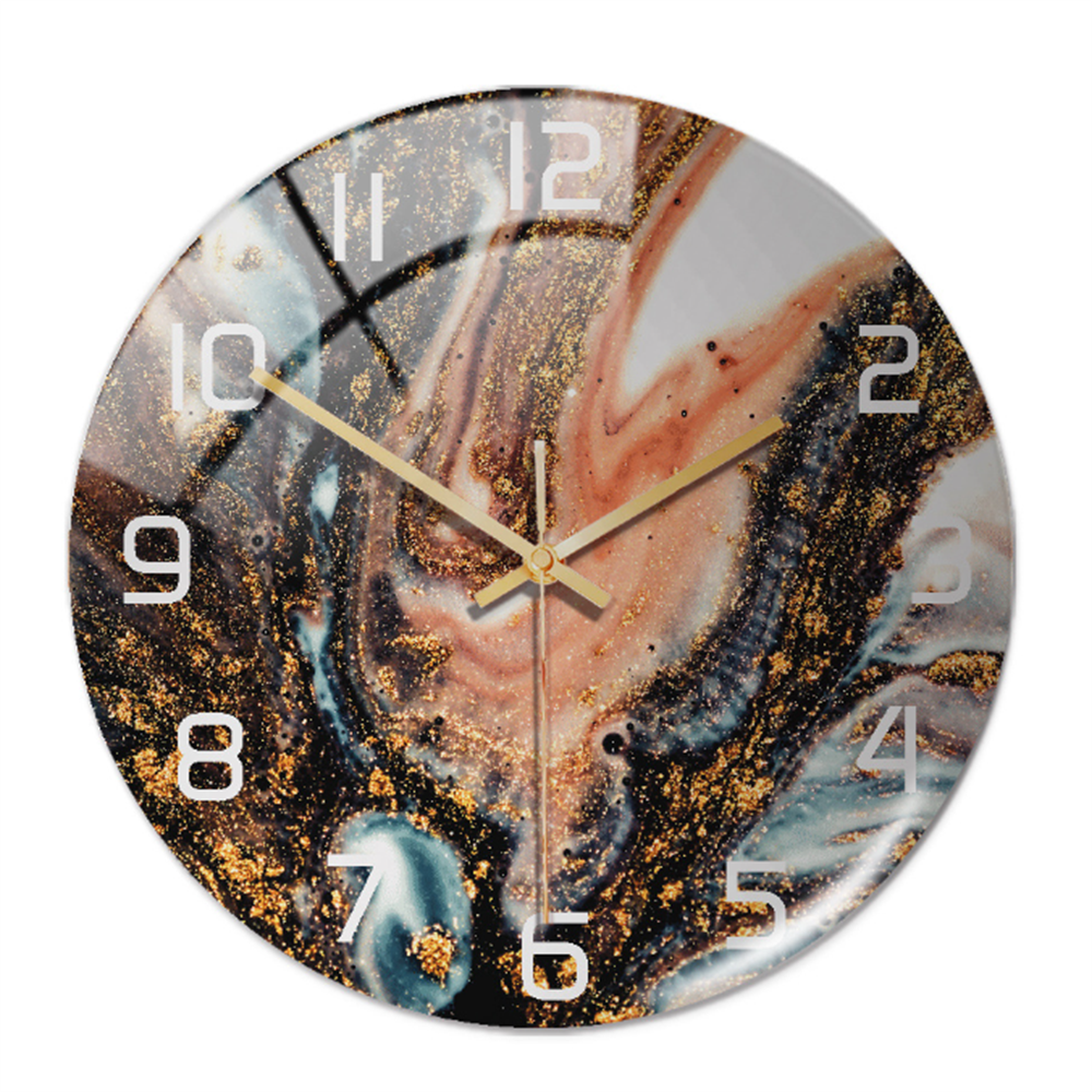 Marble Silent Wall Clock - Modern Stylish Decor