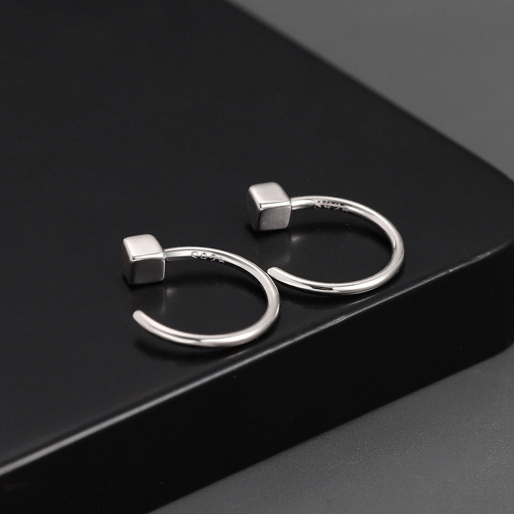 StudGlam Earrings - Square Stainless Steel Stud Earrings for Men