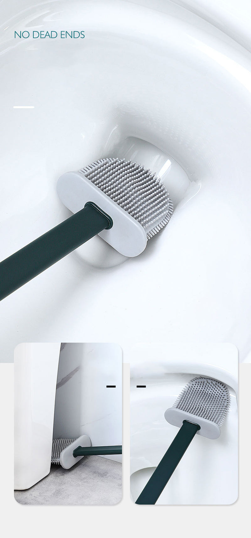 ToiletPro Flexible Silicone Toilet Brush