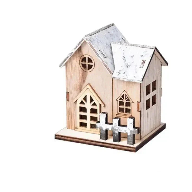 FrostGlitter LED House Lanterns - Festive Christmas Decor
