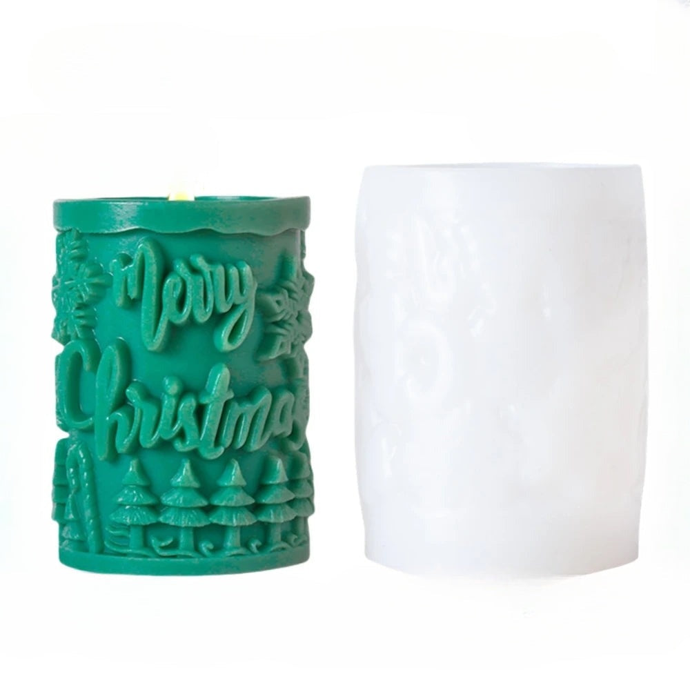 3D Candle Mold - Festive Silicone Candle Mould Set