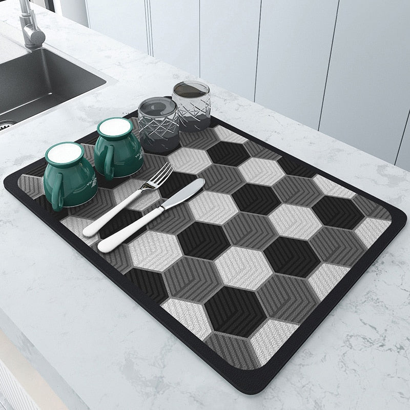 AbsorpTowel Mat - Non-Slip Ultra-Absorbent Kitchen Drying Mat