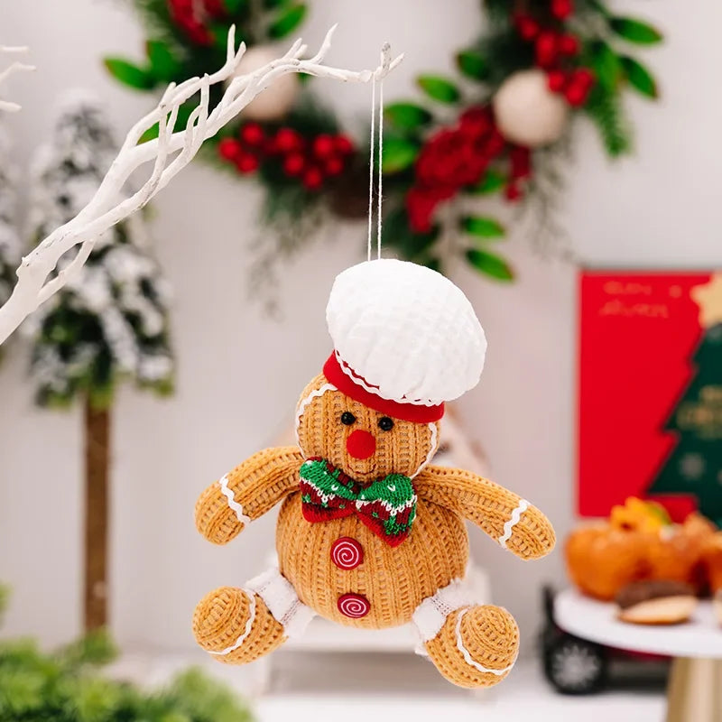 Gingerbread Man Ornament - Festive Christmas Hanger