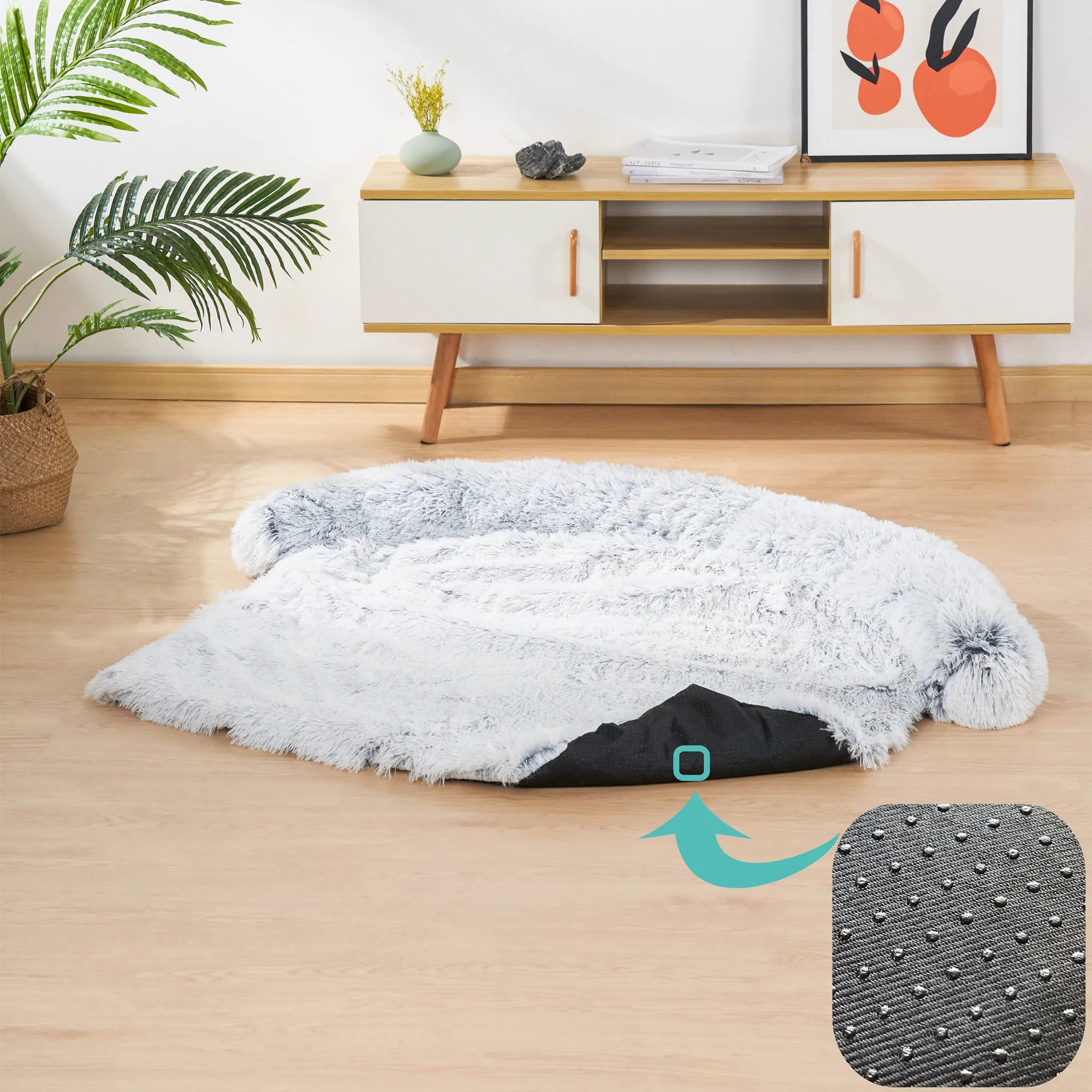 Quishy PetBed - Washable Plush Pet Blanket Bed