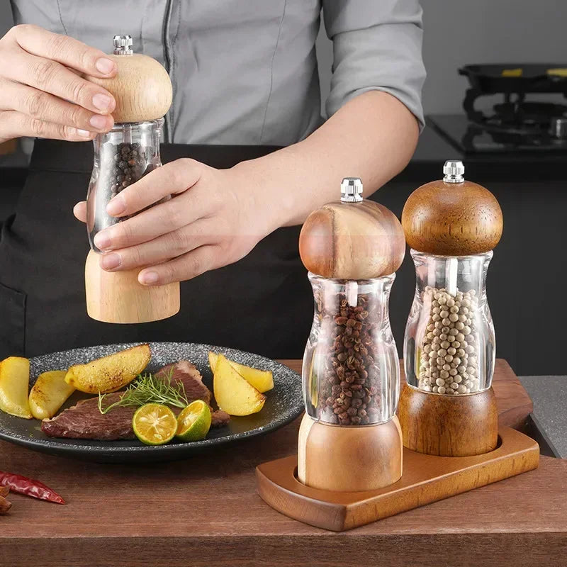 SeasonSculpt Salt and Pepper Mill Set