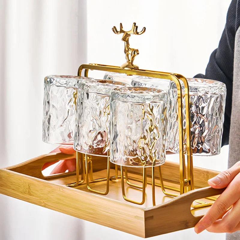 Glacio Whisky Glass - Festive Reindeer Drinkware