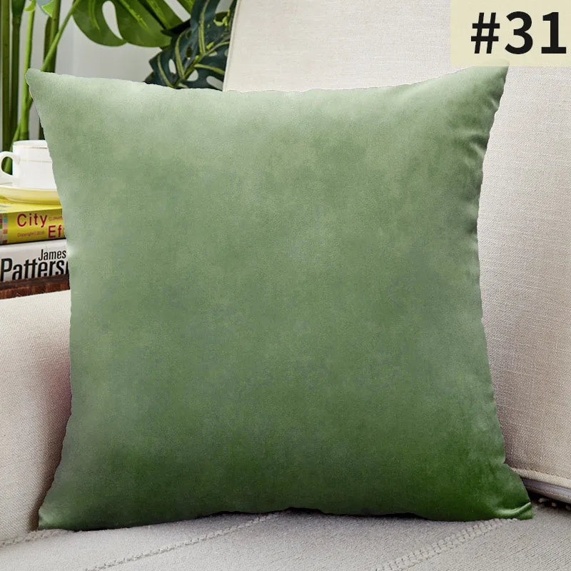 Velvet Elegance Cushion Cover - Luxe Solid Velvet