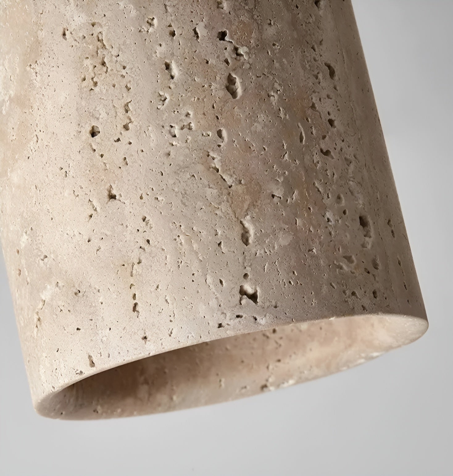 ZenElegance Travertine Ceiling Lamp - Travertine Ceiling