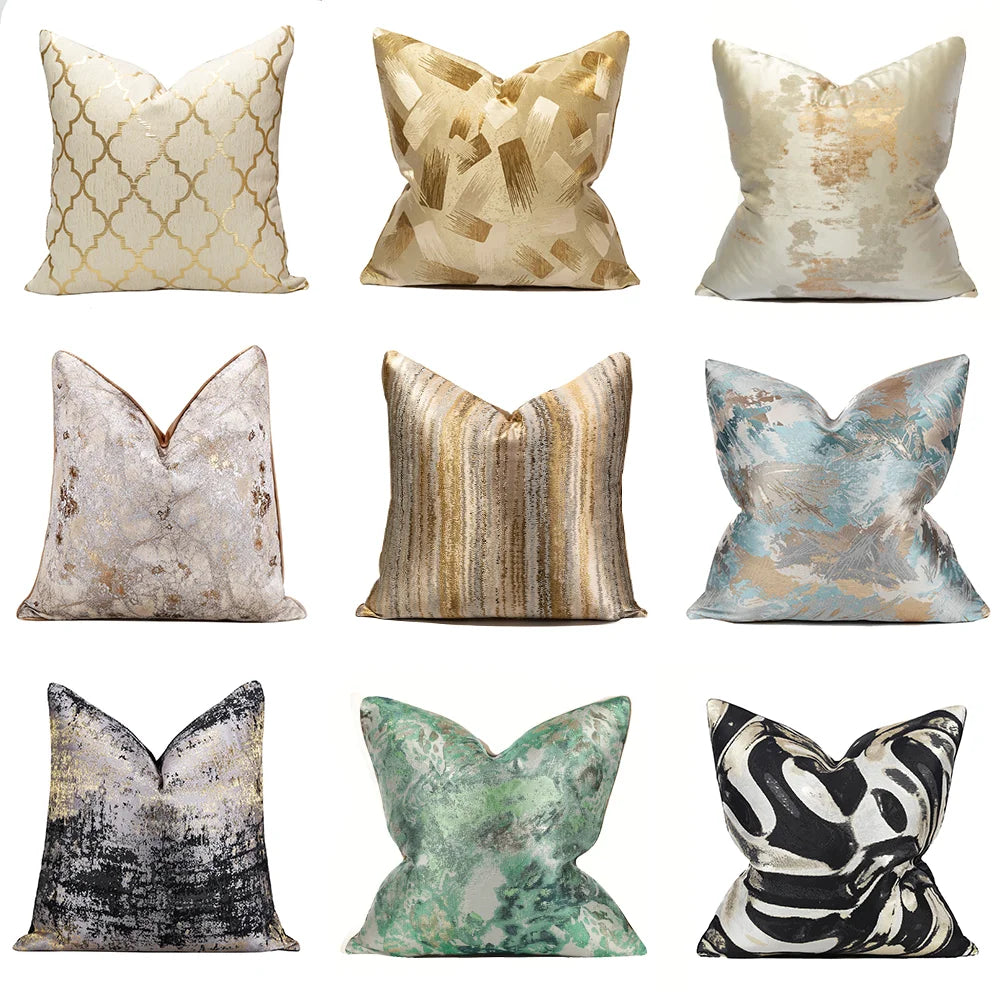LuminaRest Cushion Cover - Abstract Art Design