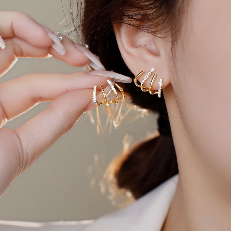 Versatile Claw Earrings Set - 4 Styles in 1