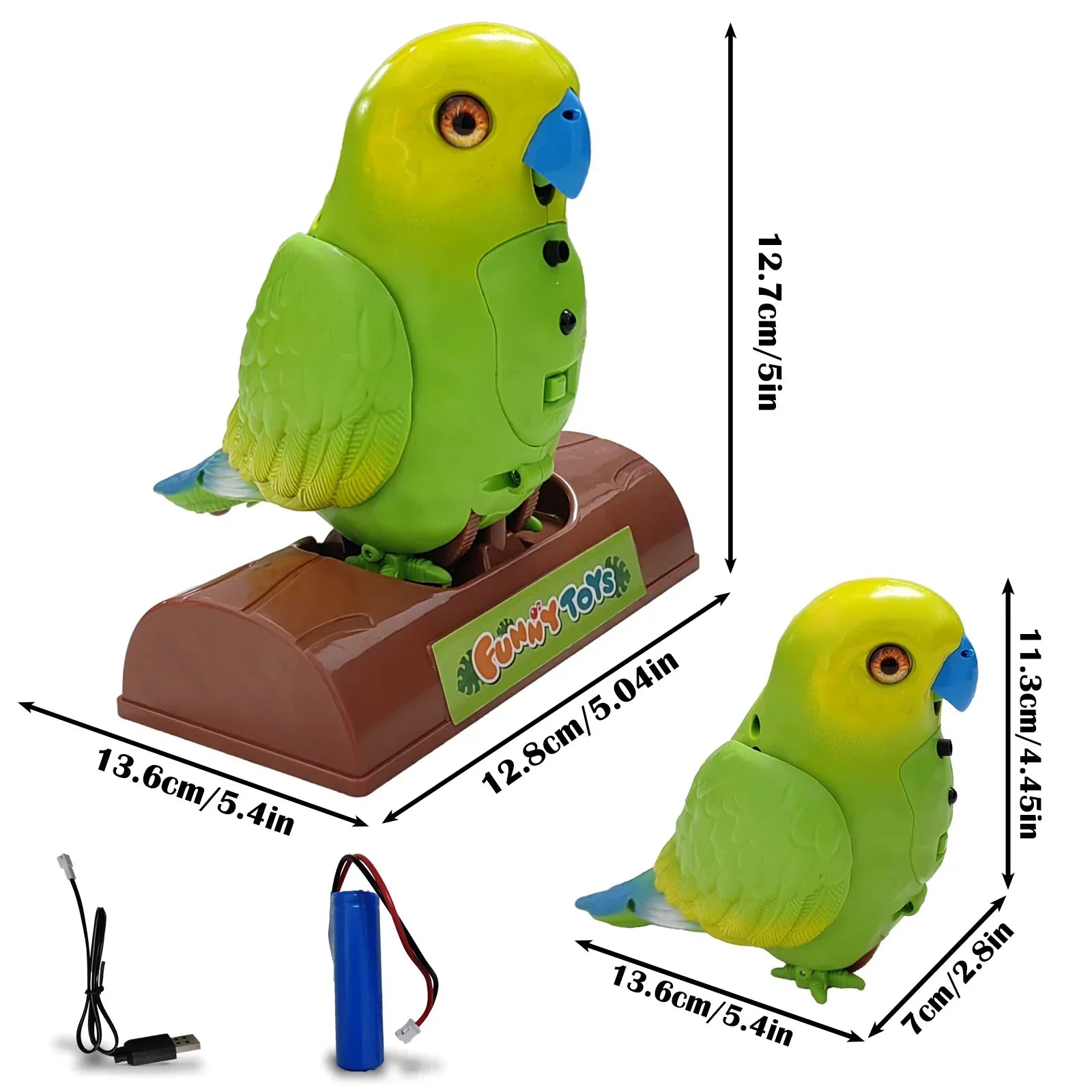 ChatBird Toy - Talking Singing Parrot