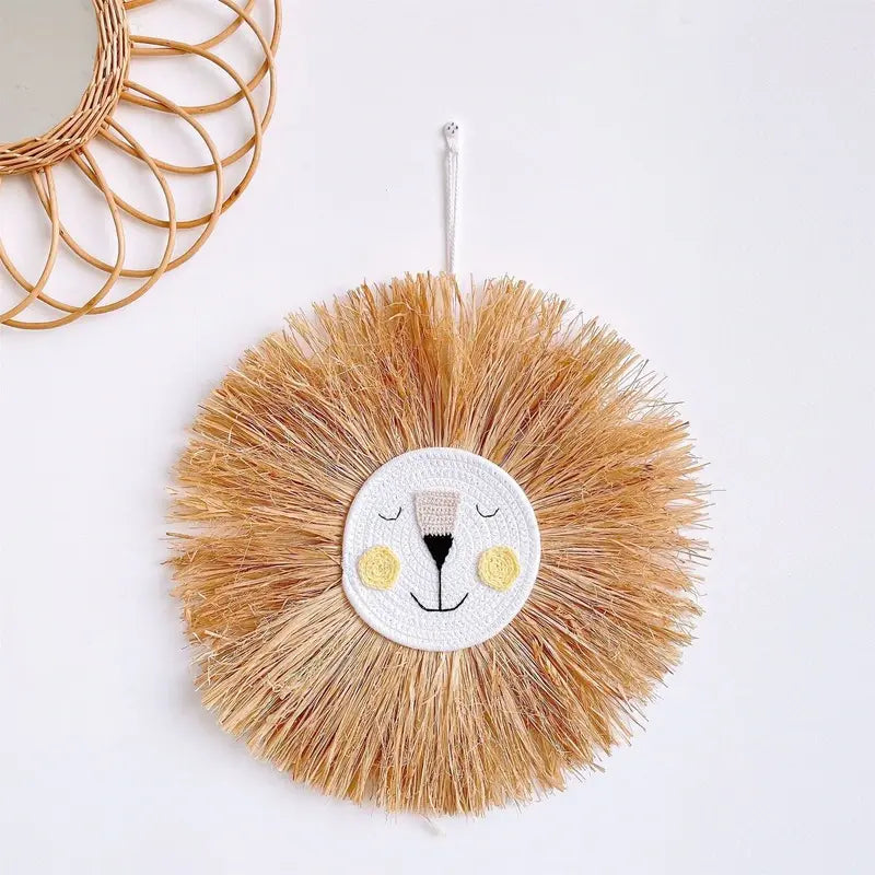 CuteWall Art - Handmade Rattan Animal Nursery Wall Decoration