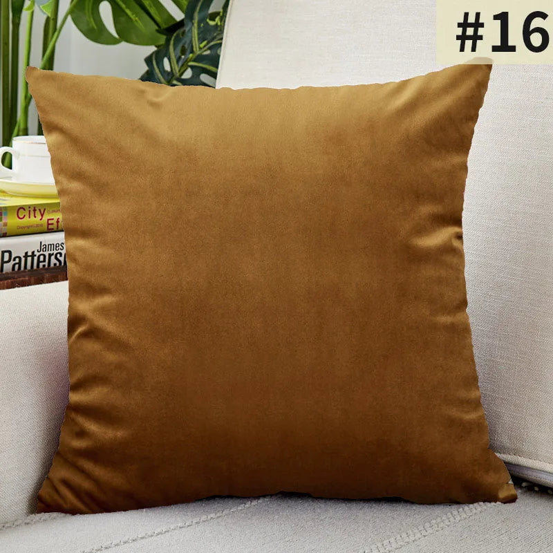 Velvet Elegance Cushion Cover - Luxe Solid Velvet
