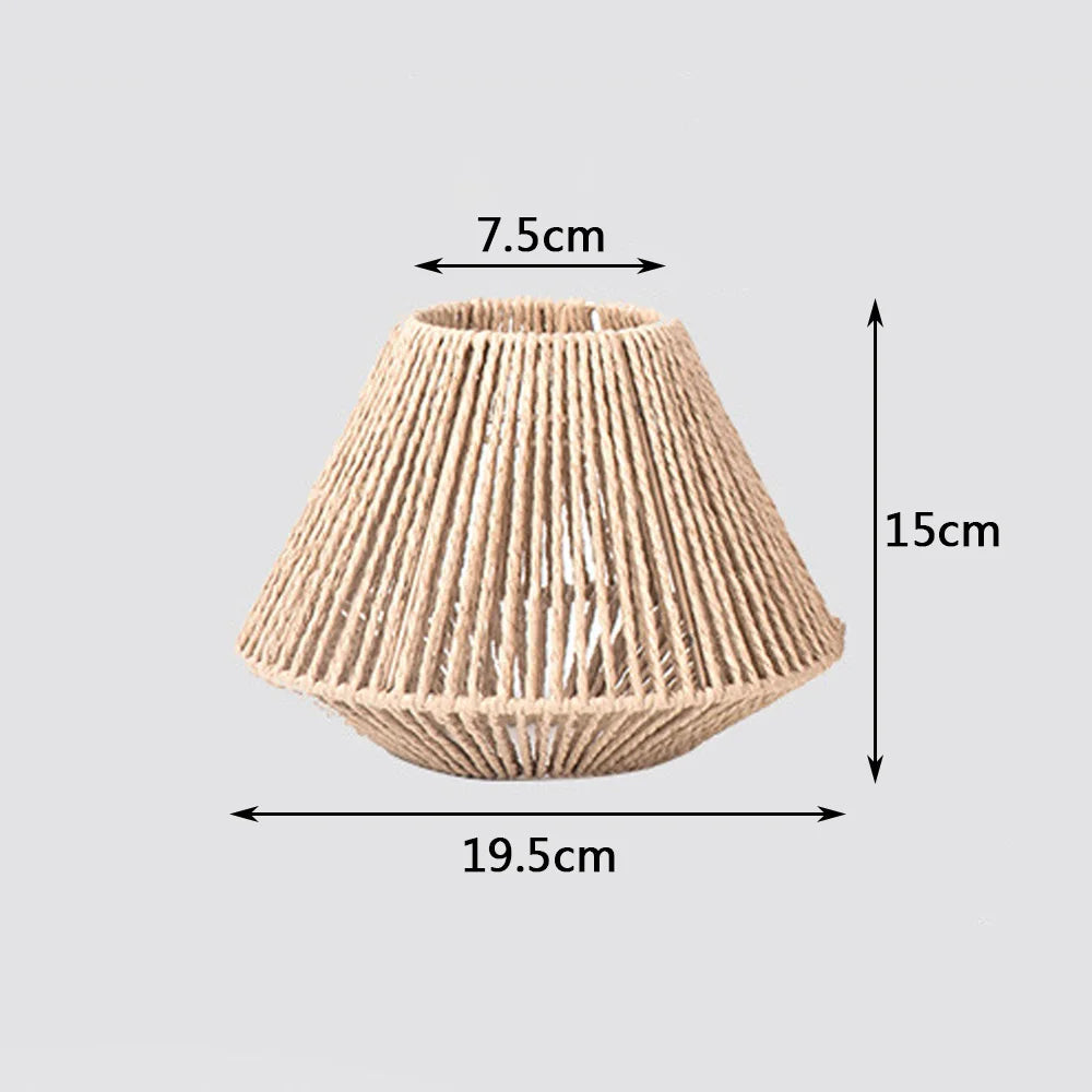 Rattan Pendant Lamp - Woven Geometric Ceiling Light