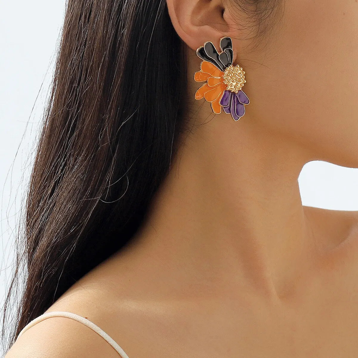 BloomGaze Earrings - Bold Petal Statement Earrings