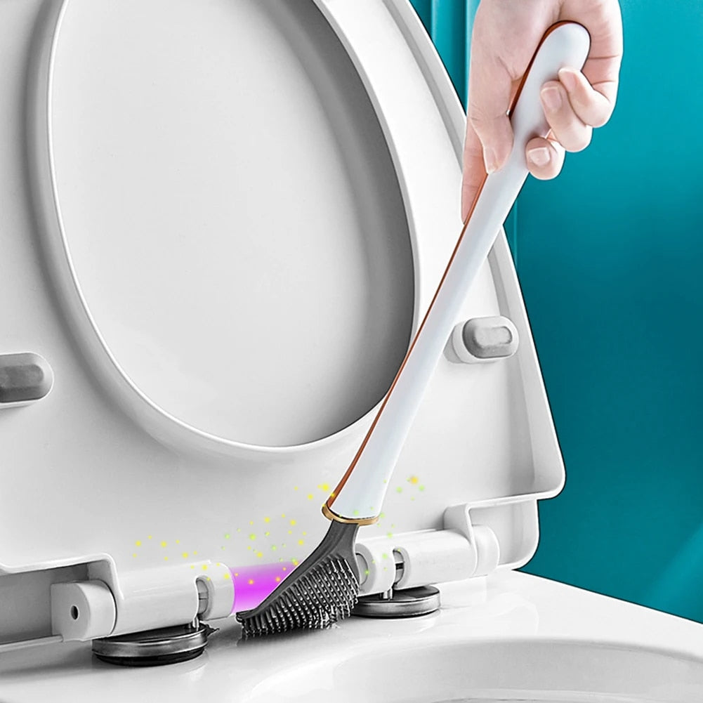 SumiClean - Silicone Toilet Brush with Wall Holder