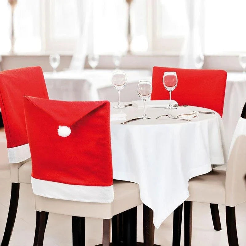 ChristmasCover Chair Covers - Festive Santa Hat Covers