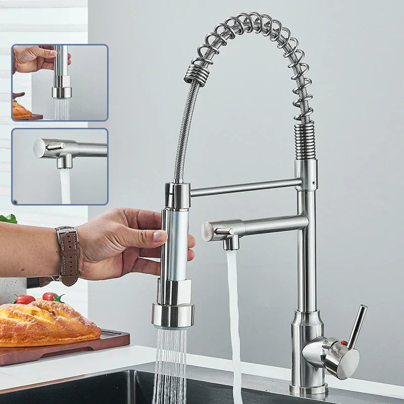 MixMaster - 360° Swivel Pull-Out Kitchen Faucet