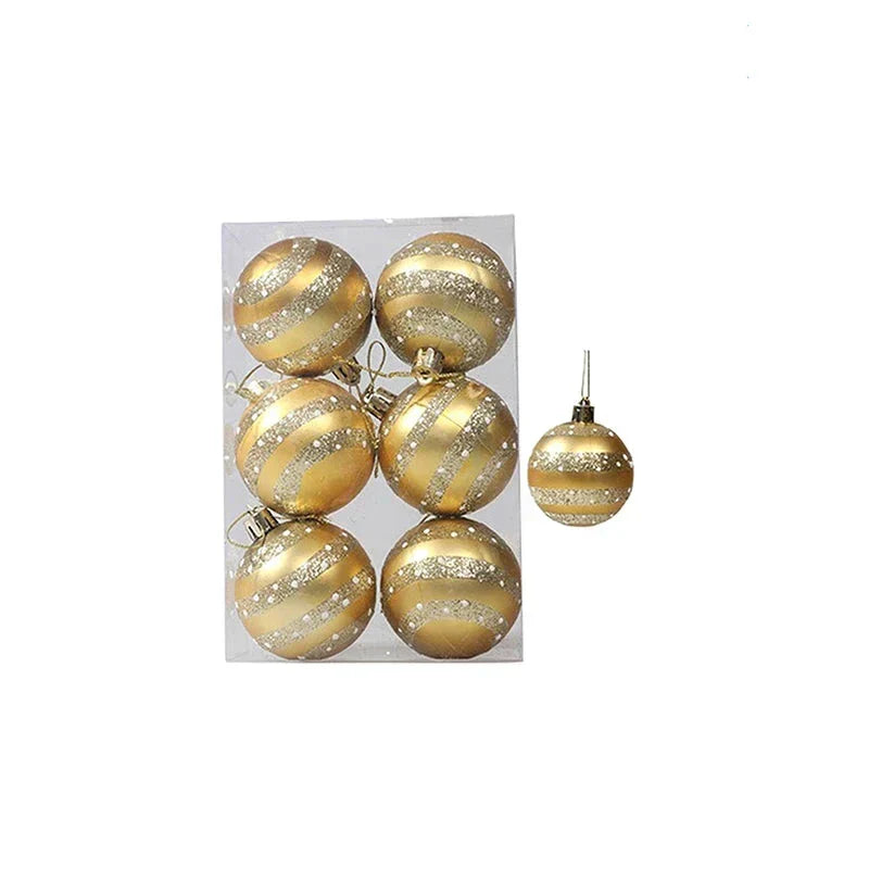 Burswirl - Elegant Snowflake Christmas Ornaments Set of 6
