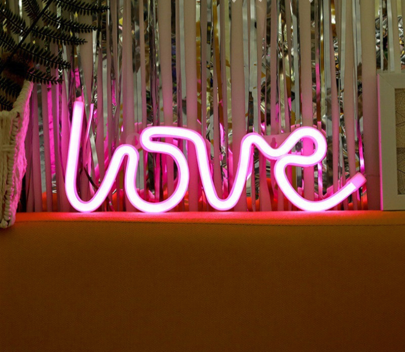 LoveGlow Neon Letters - Romantic Ambient Wall Light