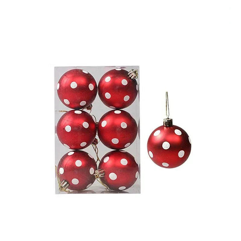 Burswirl - Elegant Snowflake Christmas Ornaments Set of 6