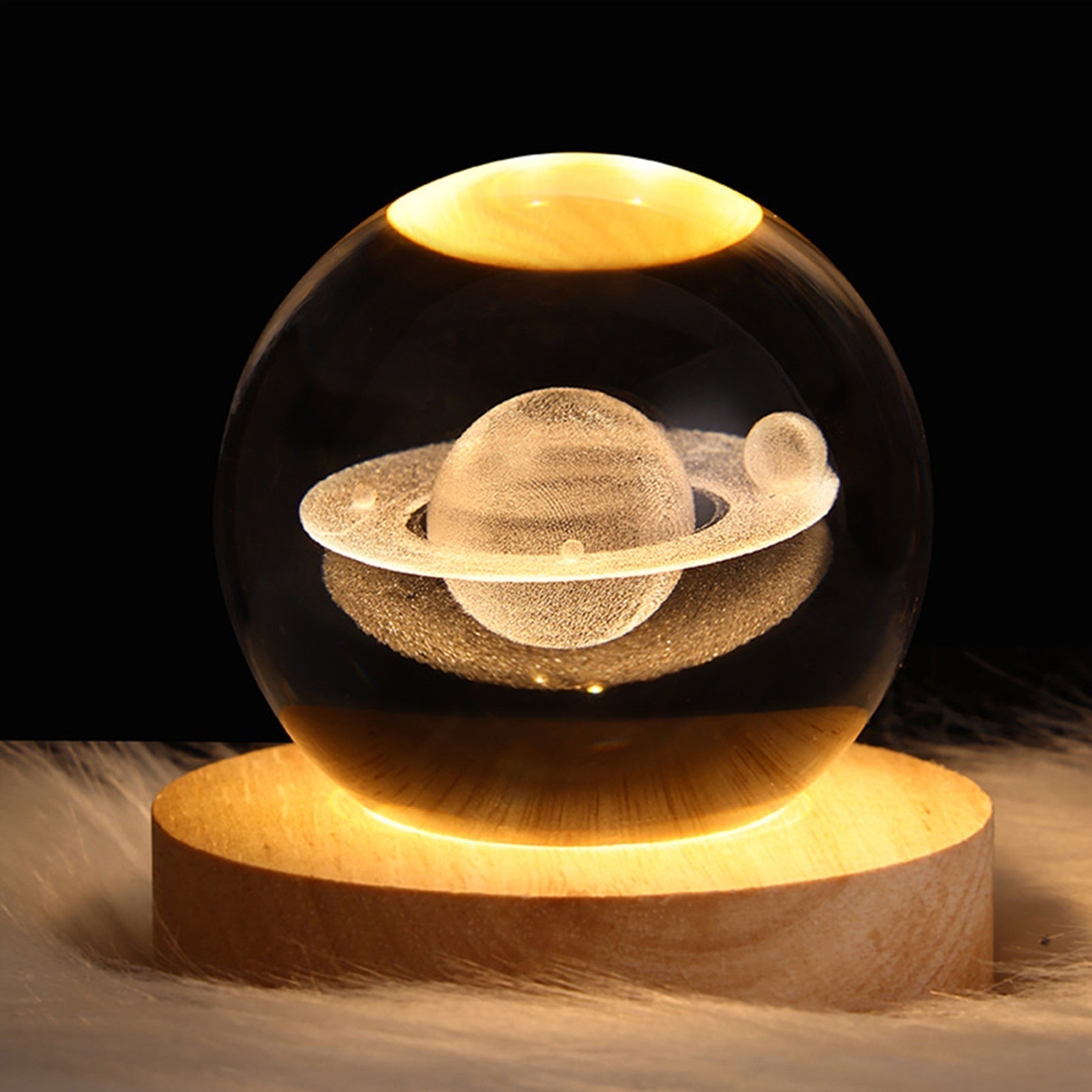 Crystal Light Ball - Enchanting Glass Mood Light for Home