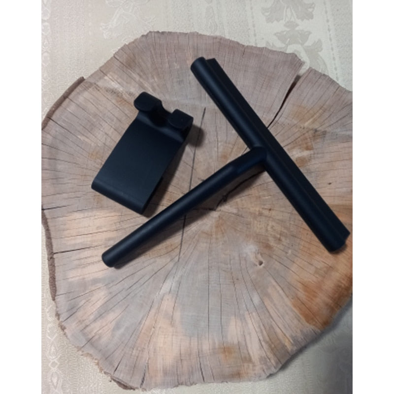 ShowerEase Squeegee - Sleek Black Shower Wiper for Streak-Free Glass