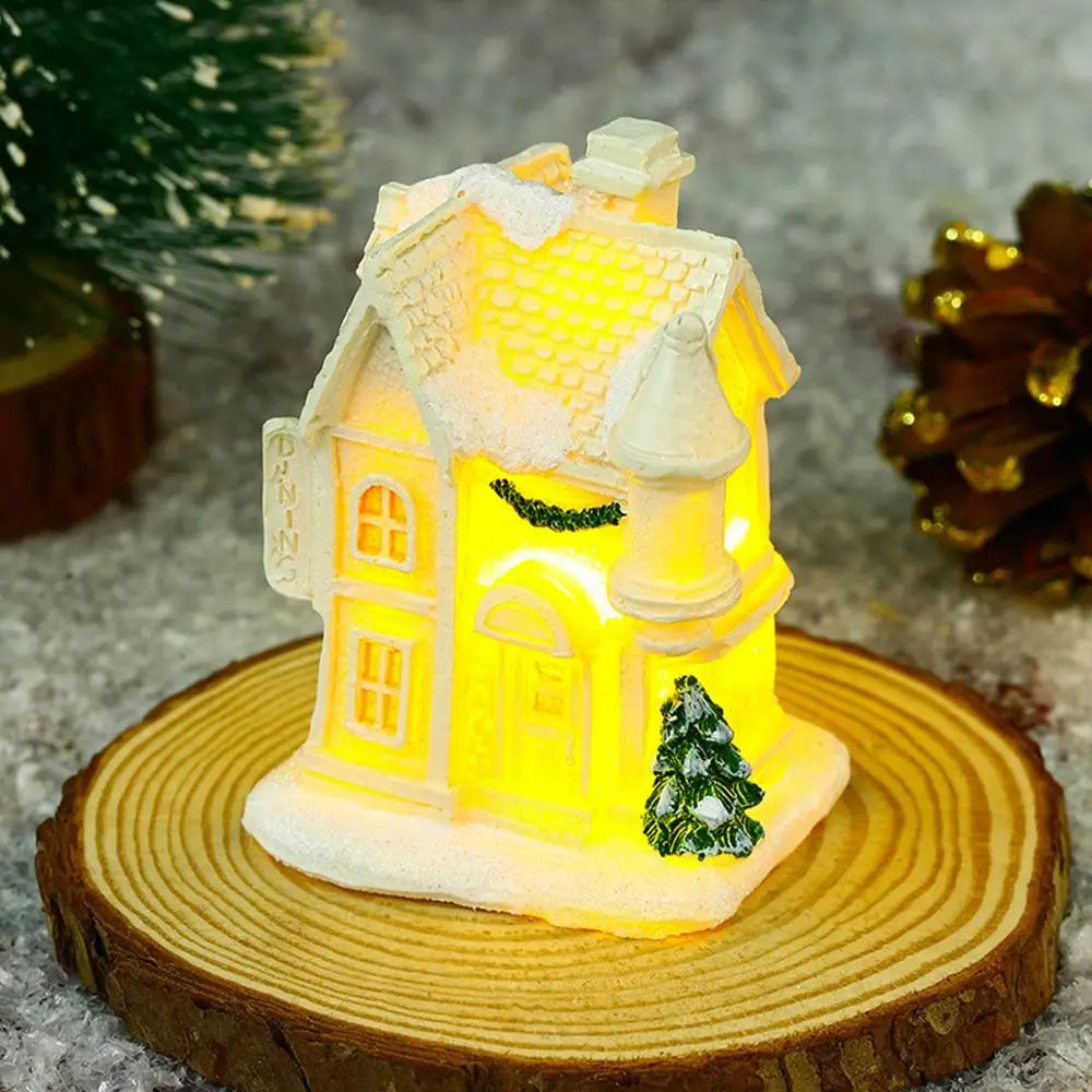 AuroraTwinkle LED Christmas Houses - Lit Village Decor