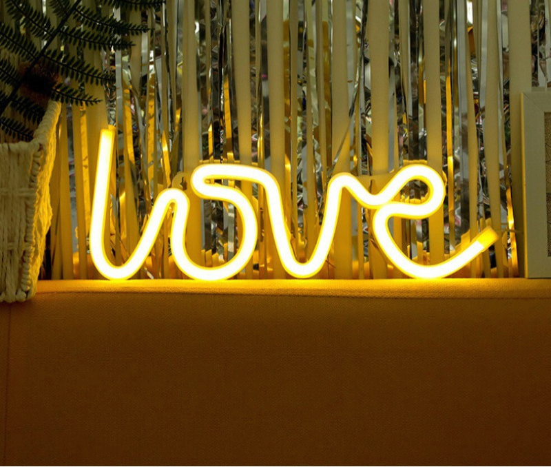 LoveGlow Neon Letters - Romantic Ambient Wall Light