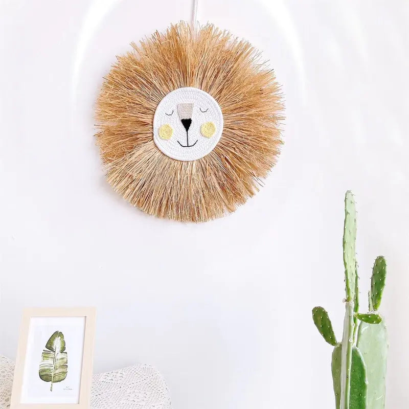 CuteWall Art - Handmade Rattan Animal Nursery Wall Decoration