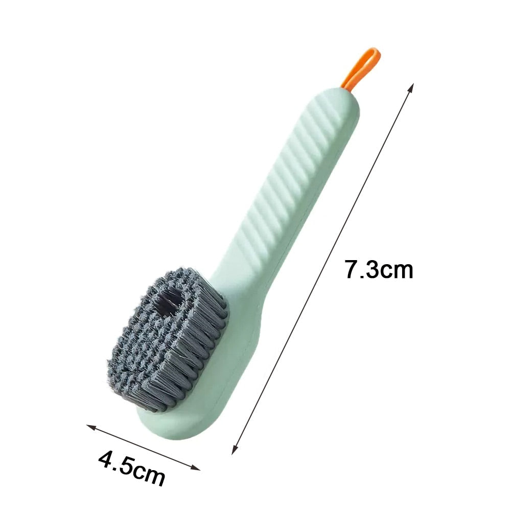 ShoeShine Pro - Shoe Cleaning Brush with Built-in Soap Dispenser