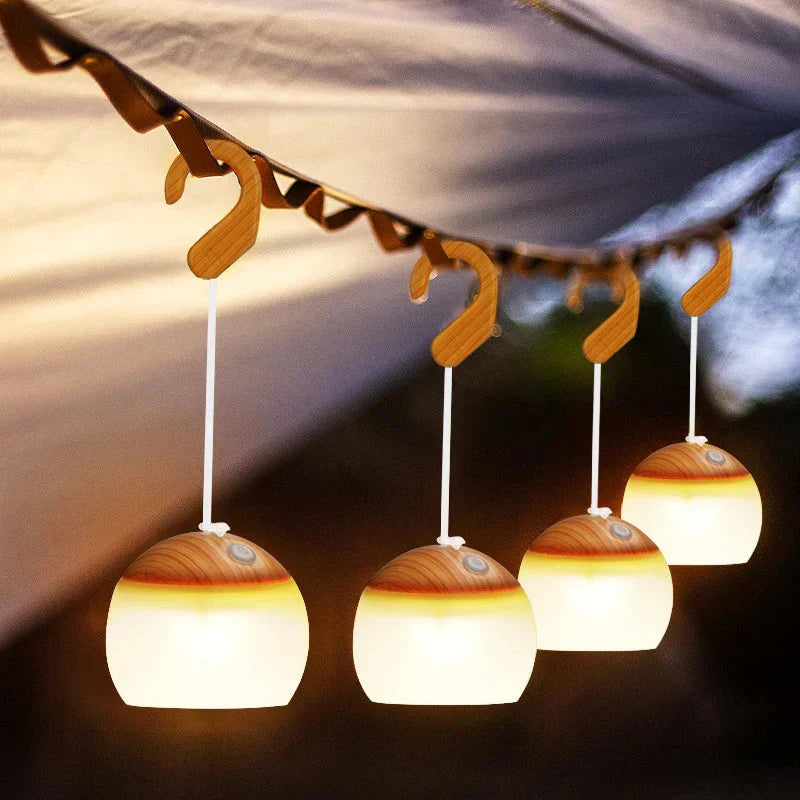 CampGlow - Retro Rechargeable USB Camping Lantern