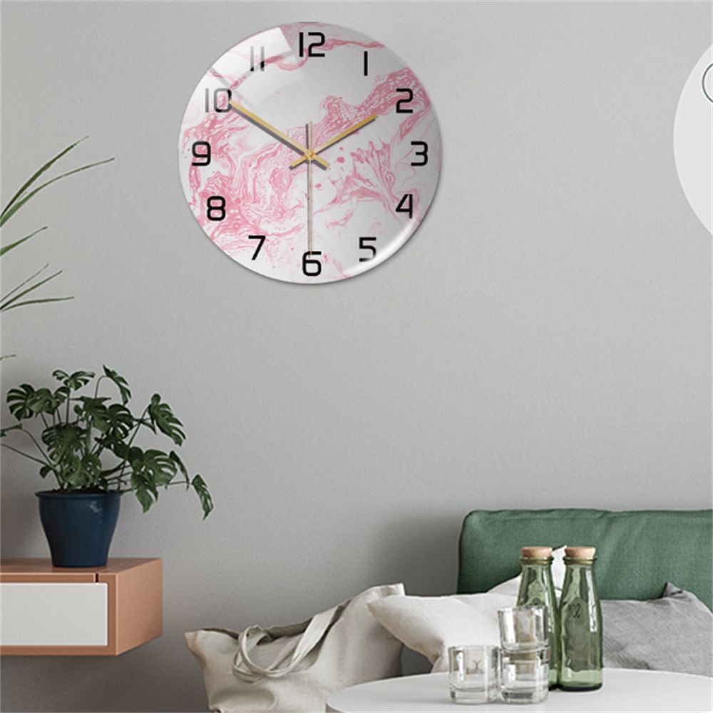 Marble Silent Wall Clock - Modern Stylish Decor