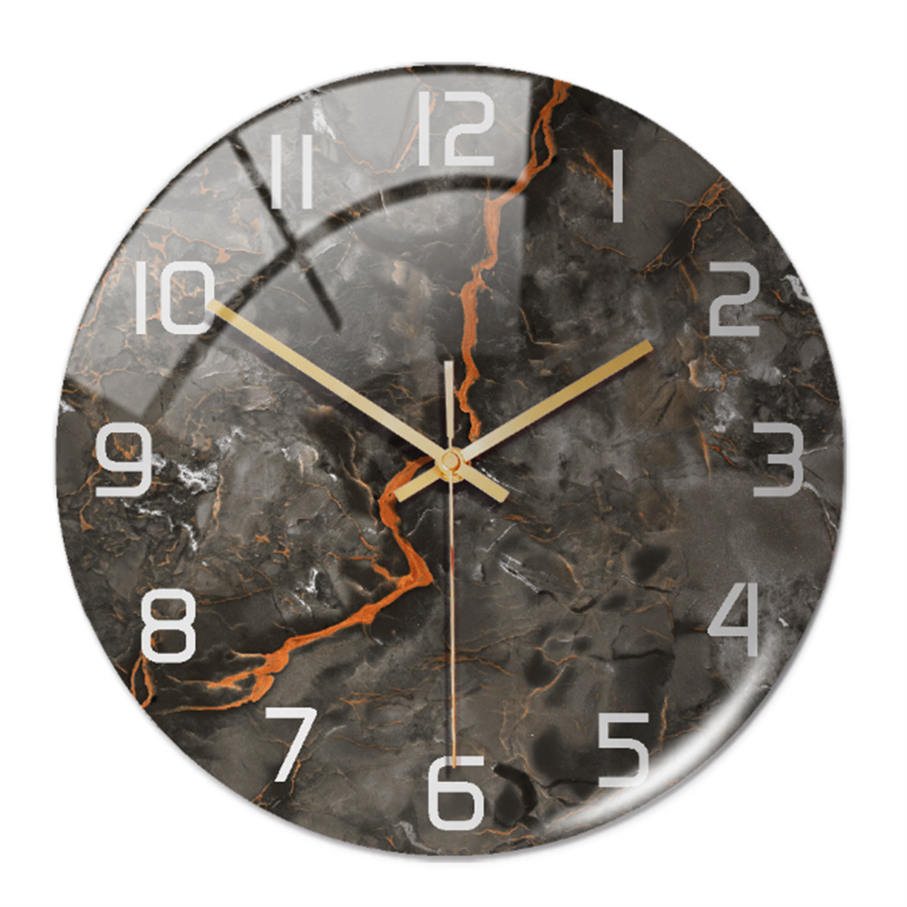 Marble Silent Wall Clock - Modern Stylish Decor