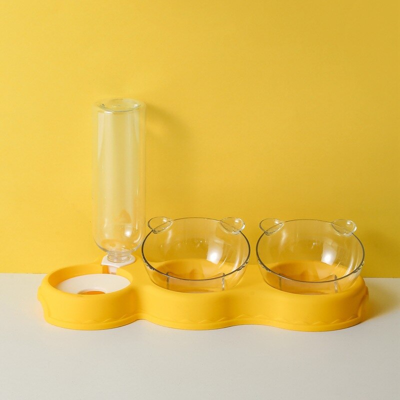 KarlFeast - 3-in-1 Pet Feeding Bowl with Water