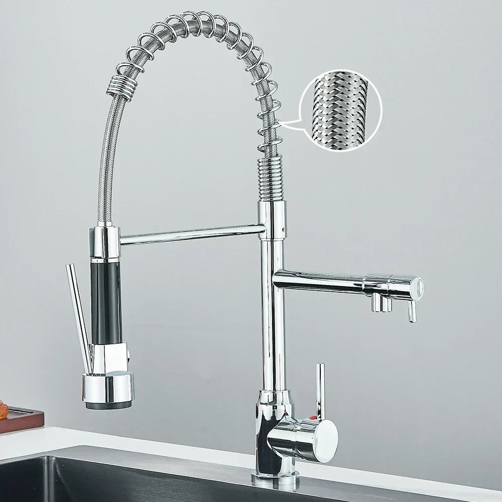 HydroFlex - Modern Dual-Spray Kitchen Faucet