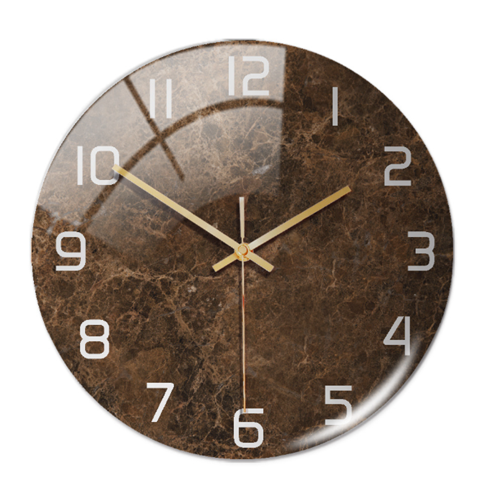 Marble Silent Wall Clock - Modern Stylish Decor
