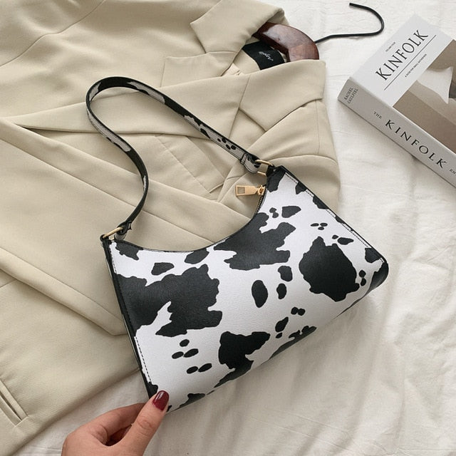 Maggie Handbag - Animal Print PU Shoulder Bag