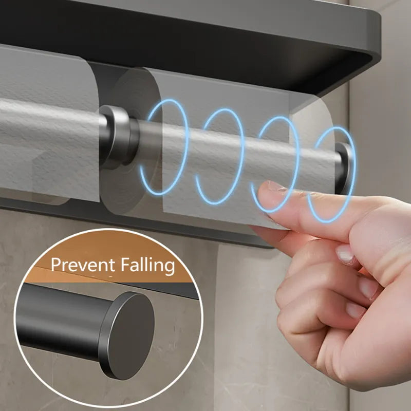 LuxeHold - Multifunctional Toilet Roll Holder