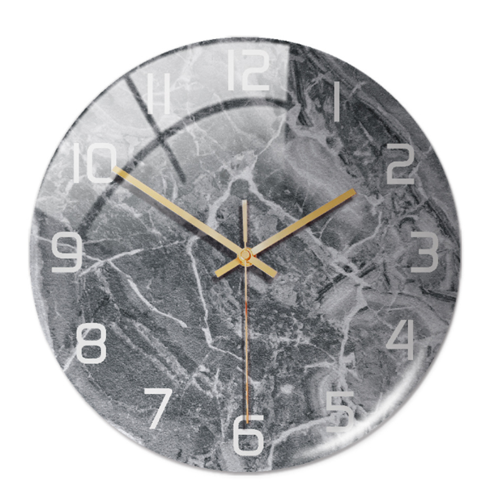Marble Silent Wall Clock - Modern Stylish Decor
