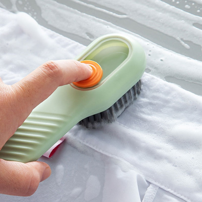 ShoeShine Pro - Shoe Cleaning Brush with Built-in Soap Dispenser