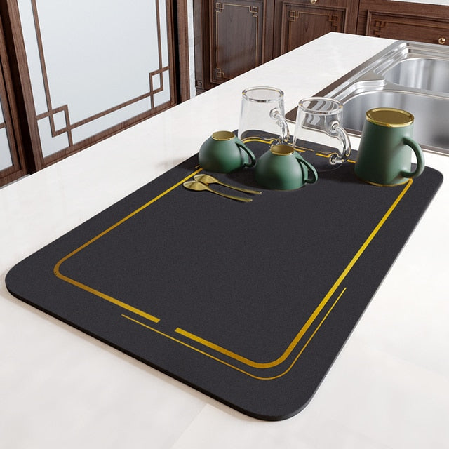 AbsorpTowel Mat - Non-Slip Ultra-Absorbent Kitchen Drying Mat